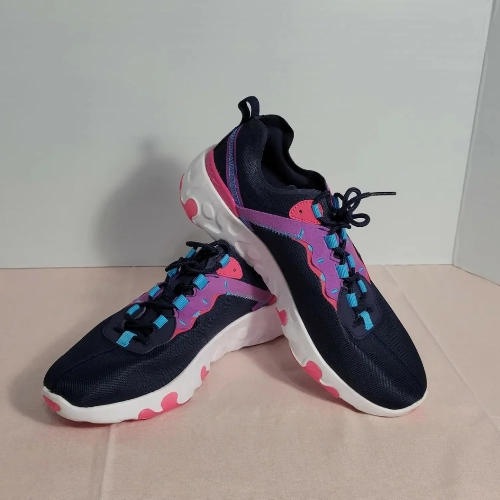 Nike renew element 55 BG Blue running sneakers CK4081-401 Women's Size 7Y